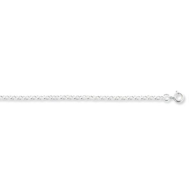 Buy Sterling Silver Round Belcher Chain Necklace - 2mm Thick - Various Lengths - 16, 18 and 20 Inch Long by World of Jewellery