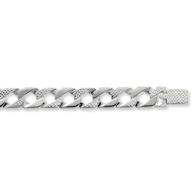 Buy Sterling Silver Curb Chain Necklace - 10mm Thick - Various Lengths - 20, 22, 24 and 28 Inch Long by World of Jewellery