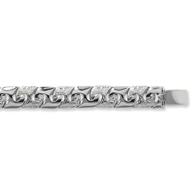 Buy Sterling Silver Curb Chain Necklace - 11mm Thick - Various Lengths - 22, 24 and 28 Inch Long by World of Jewellery