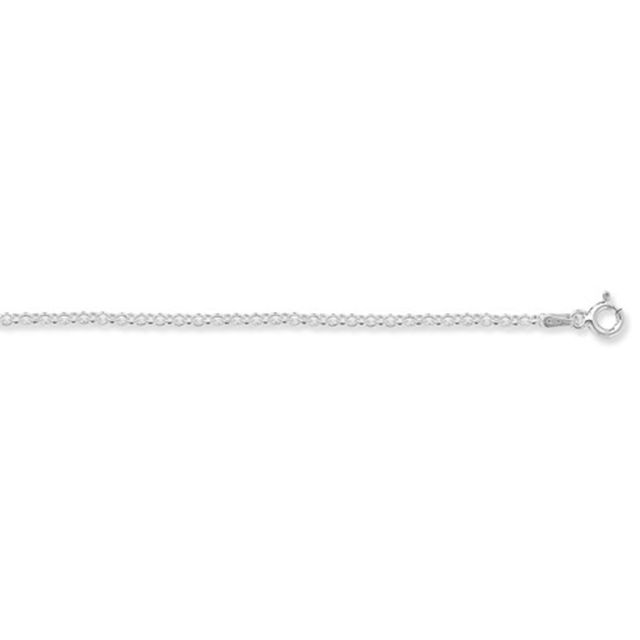 Buy Sterling Silver Belcher Chain Necklace - 1mm Thick - Various Lengths - 16, 18 and 20 Inch Long by World of Jewellery