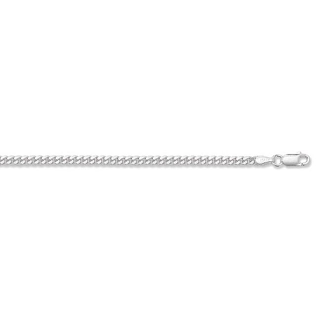 Buy Sterling Silver Close Curb Chain Necklace - 3mm Thick - Various Lengths - 16, 18, 20, 22, 24, 26 and 30 Inch Long by World of Jewellery