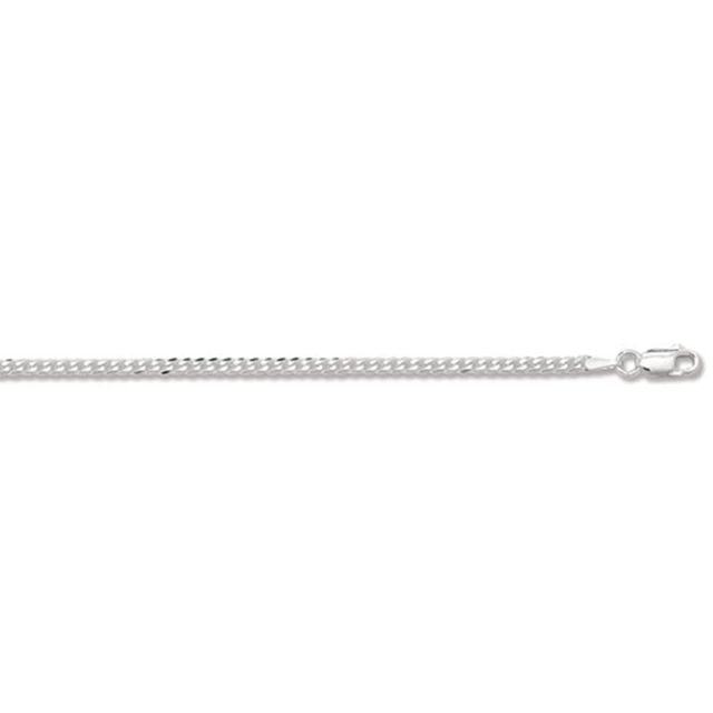 Buy Sterling Silver Light Curb Chain Necklace - 2mm Thick - Various Lengths - 16, 18, 20, 22 and 24 Inch Long by World of Jewellery