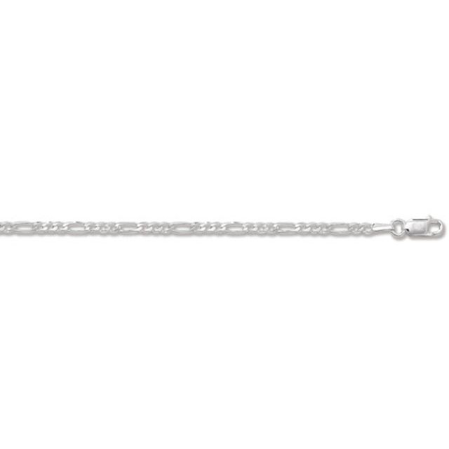 Buy Sterling Silver Light Figaro Chain Necklace - 2mm Thick - Various Lengths - 16, 18, 20, 22 and 24 Inch Long by World of Jewellery