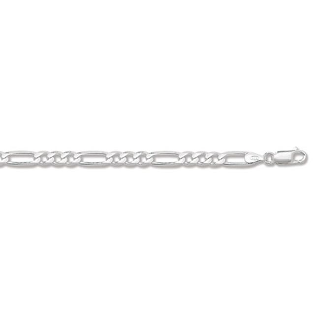 Buy Sterling Silver Light Figaro Chain Necklace - 5mm Thick - Various Lengths - 16, 18, 20, 22, 24, 26 and 30 Inch Long by World of Jewellery