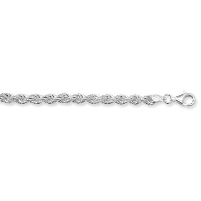 Buy Sterling Silver Rope Chain Necklace - 5mm Thick - Various Lengths - 18, 20, 22, 24 and 30 Inch Long by World of Jewellery