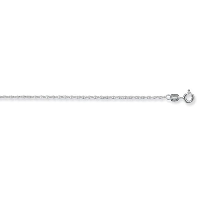 Buy Sterling Silver Prince Of Wales Chain Necklace - 1mm Thick - Various Lengths - 16, 18 and 20 Inch Long by World of Jewellery