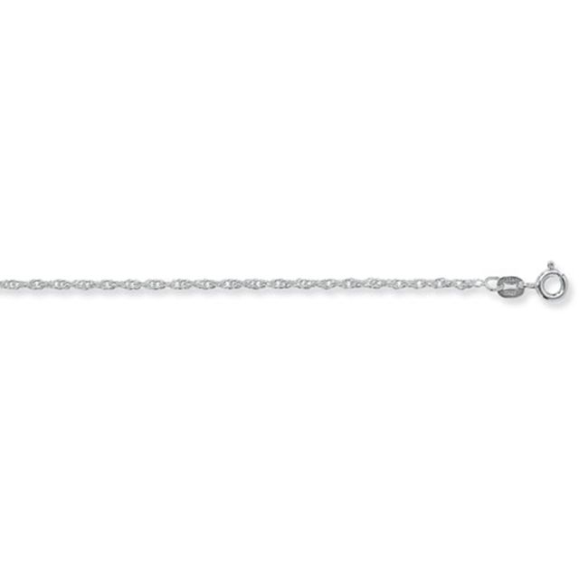 Buy Sterling Silver Prince Of Wales Chain Necklace - 1mm Thick - Various Lengths - 16, 18 and 20 Inch Long by World of Jewellery