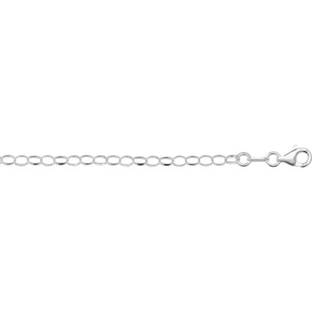 Buy Sterling Silver Light Oval Belcher Chain Necklace - 4mm Thick - Various Lengths - 16, 18, 20, 22 and 24 Inch Long by World of Jewellery