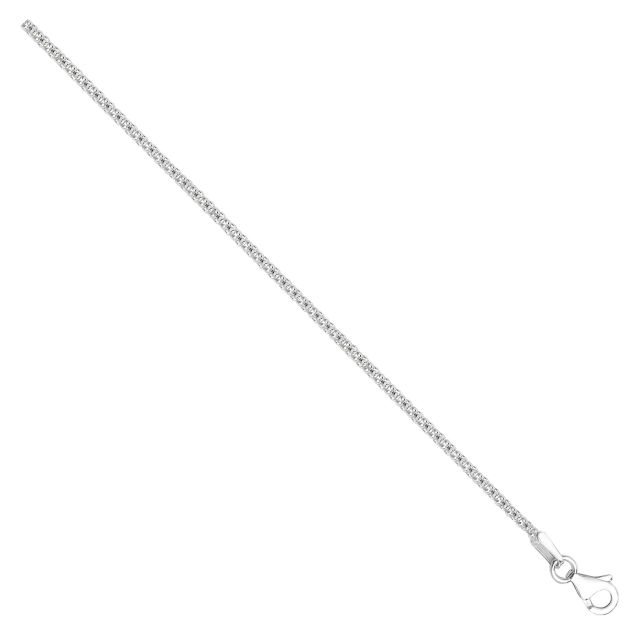 Buy Sterling Silver Korean Chain Necklace - 1mm Thick - Various Lengths - 16, 18 and 20 Inch Long by World of Jewellery