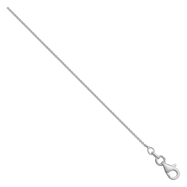 Buy Sterling Silver Round Rolo Chain Necklace - 1mm Thick - Various Lengths - 16, 18 and 20 Inch Long by World of Jewellery