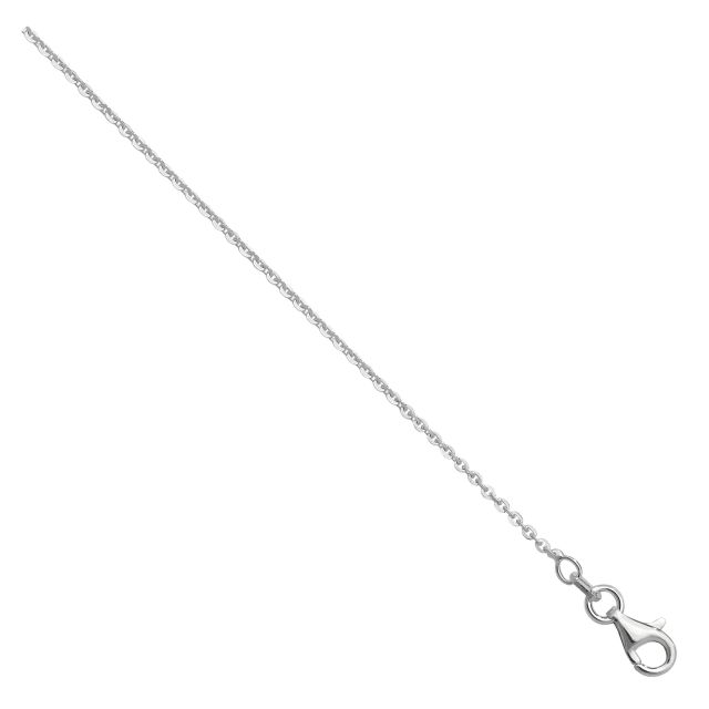 Buy Sterling Silver Sparkling Rolo Chain Necklace - 1mm Thick - Various Lengths - 16, 18, 20, 22 and 24 Inch Long by World of Jewellery