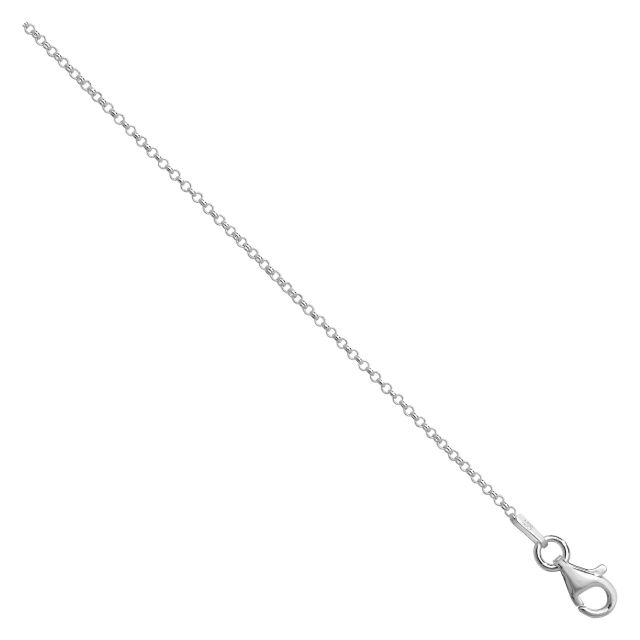 Buy Sterling Silver Belcher Chain Necklace - 1mm Thick - Various Lengths - 16, 18 and 20 Inch Long by World of Jewellery