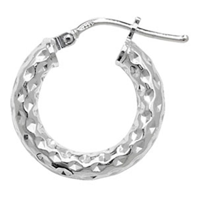 Buy Sterling Silver 15MM Hoop Earrings by World of Jewellery