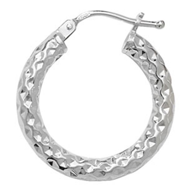 Buy Sterling Silver 20MM Hoop Earrings by World of Jewellery