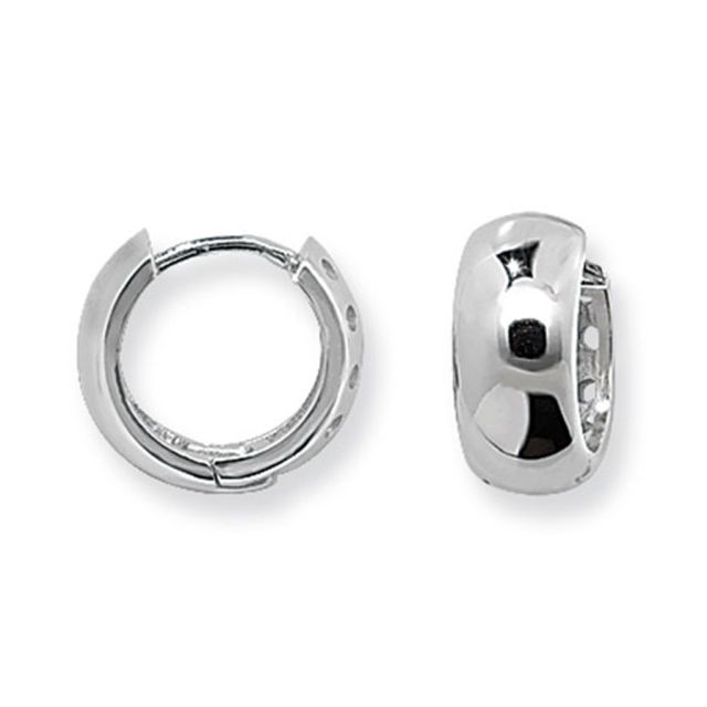 Buy Sterling Silver 14MM Hoop Earrings by World of Jewellery