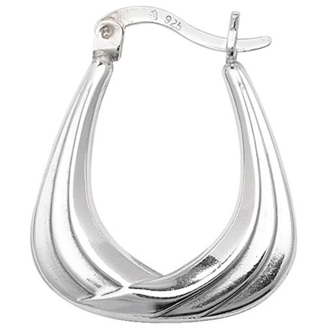 Buy Sterling Silver Creole Earrings by World of Jewellery