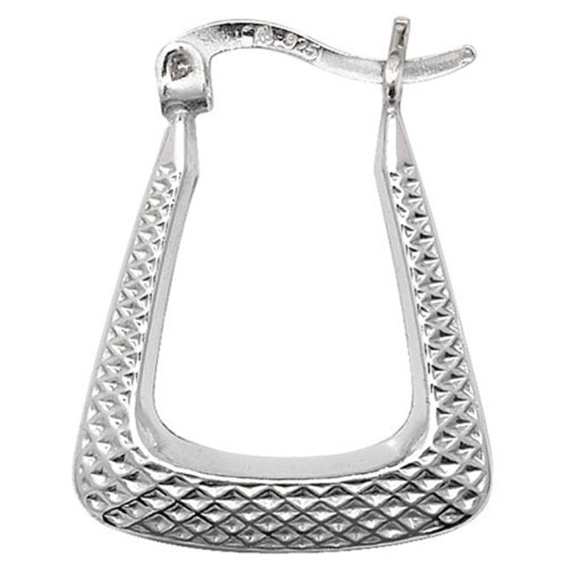 Buy Sterling Silver Creole Earrings by World of Jewellery