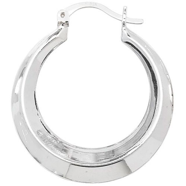Buy Sterling Silver Creole Earrings by World of Jewellery