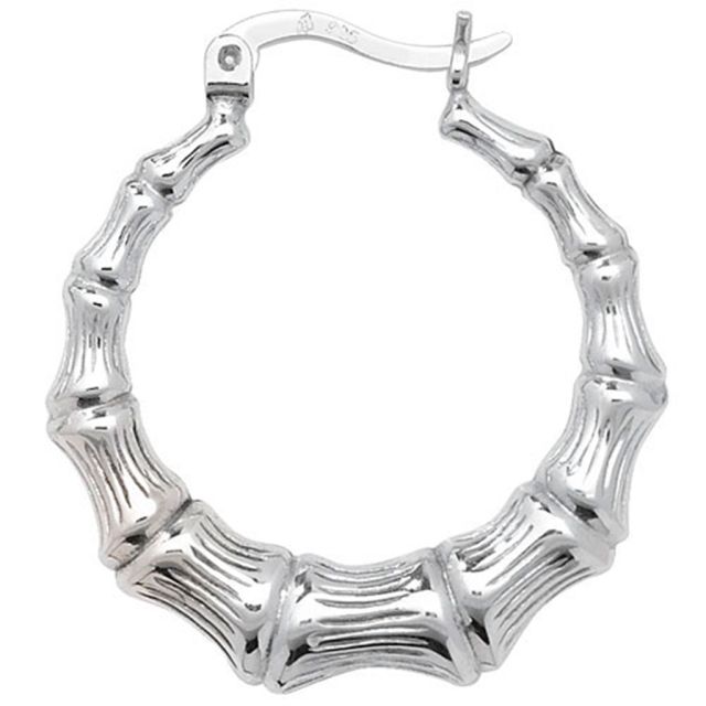 Buy Sterling Silver Creole Earrings by World of Jewellery