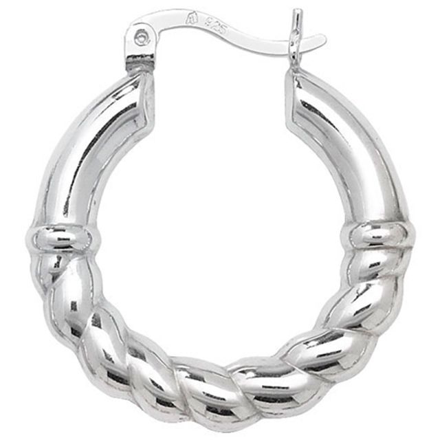 Buy Sterling Silver Creole Earrings by World of Jewellery