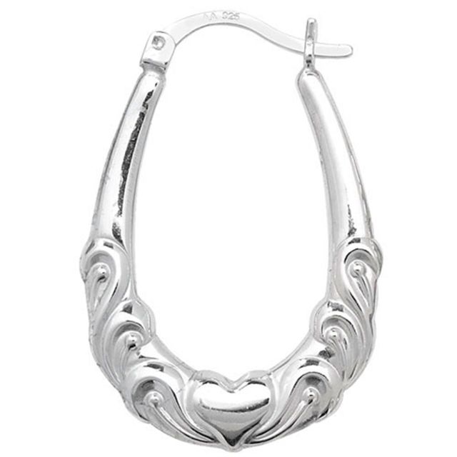 Buy Sterling Silver Creole Earrings by World of Jewellery