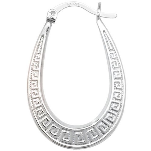 Buy Sterling Silver Creole Earrings by World of Jewellery