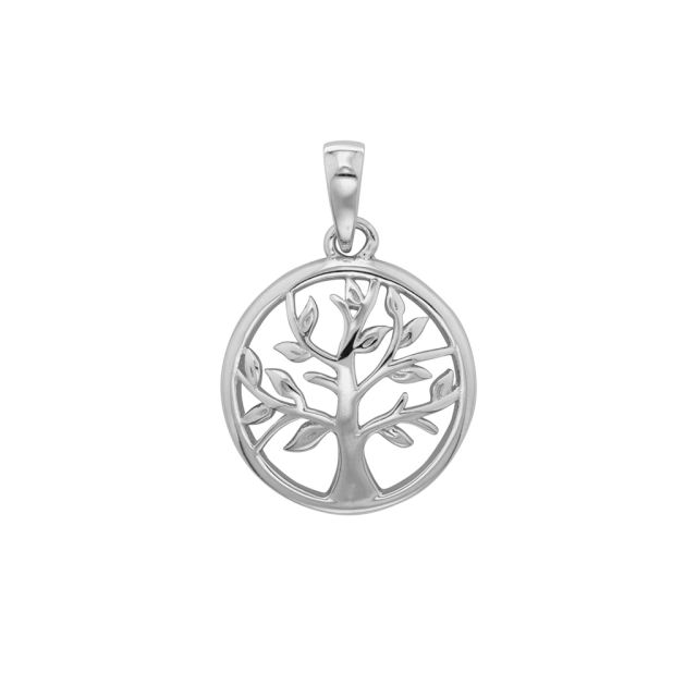 Buy Sterling Silver Plain Tree Of Life Pendant by World of Jewellery