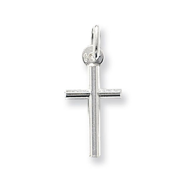 Buy Sterling Silver Plain Cross Pendant by World of Jewellery