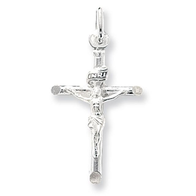 Buy Sterling Silver Small Crucifix Pendant by World of Jewellery