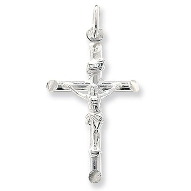 Buy Sterling Silver Large Crucifix Pendant by World of Jewellery