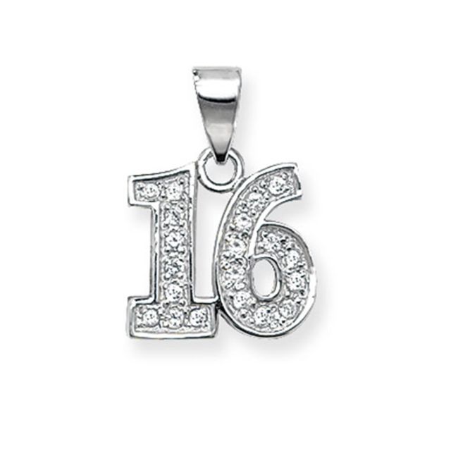 Buy Sterling Silver 16th Pendant by World of Jewellery