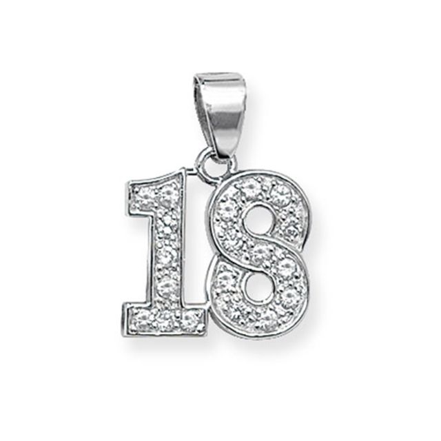 Buy Sterling Silver 18th Pendant by World of Jewellery