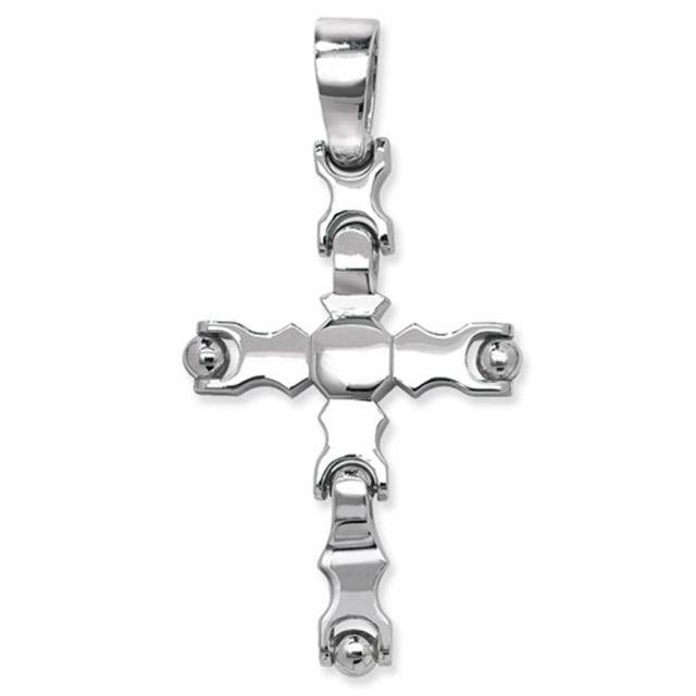 Buy Sterling Silver Large Cross Pendant by World of Jewellery
