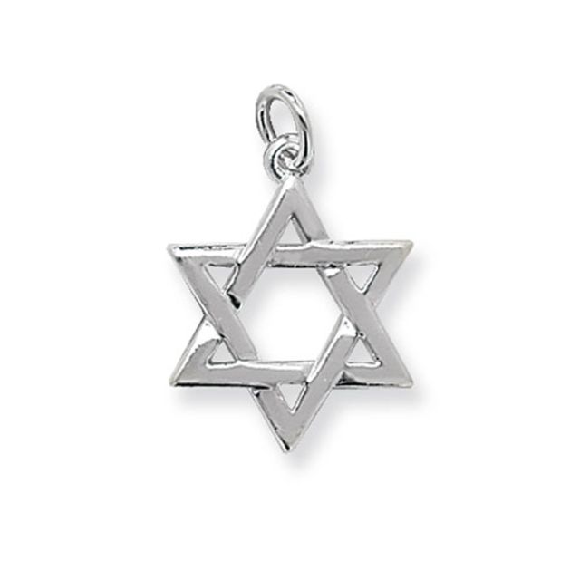 Buy Sterling Silver Small Star Of David Pendant by World of Jewellery