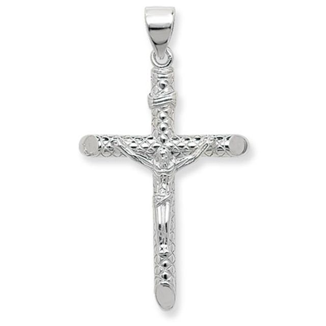 Buy Sterling Silver Large Crucifix Pendant by World of Jewellery