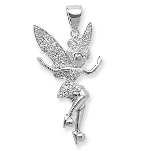 Buy Sterling Silver Tinkerbell Pendant by World of Jewellery