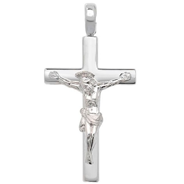 Buy Sterling Silver Medium Crucifix Pendant by World of Jewellery