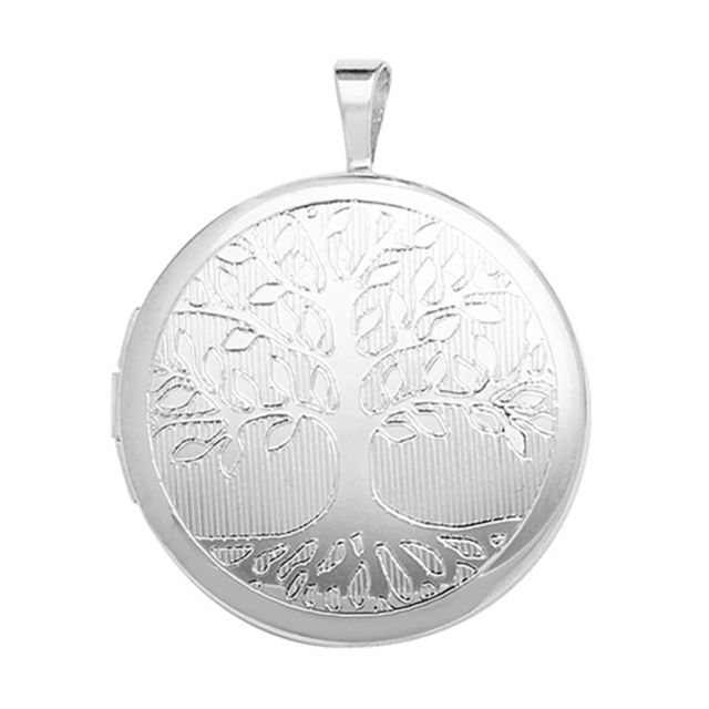 Buy Sterling Silver 20MM Round Tree Of Life Locket by World of Jewellery