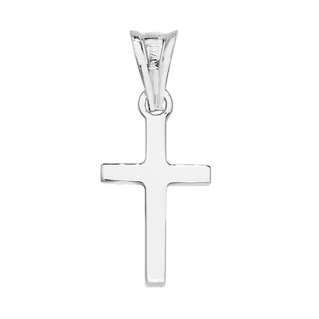 Buy Sterling Silver Plain 17MM High Cross Pendant by World of Jewellery