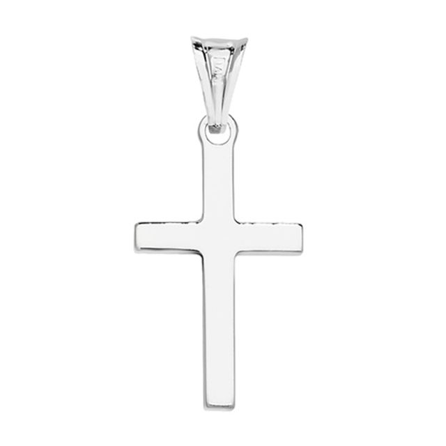 Buy Sterling Silver Plain 22MM High Cross Pendant by World of Jewellery