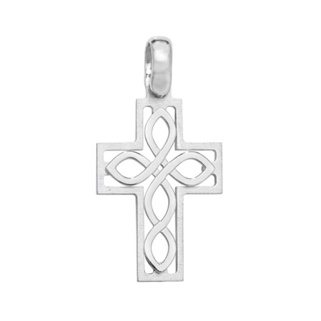 Buy Sterling Silver 25MM High Fancy Celtic Cross Pendant by World of Jewellery