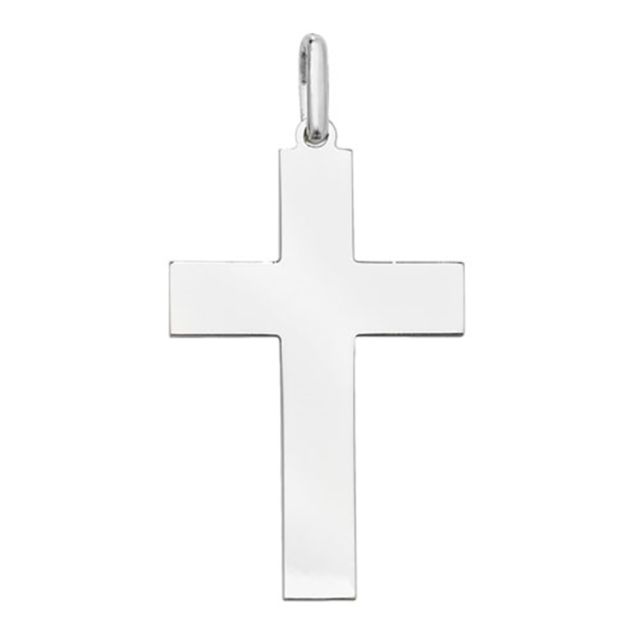 Buy Sterling Silver 40MM High Cross Pendant by World of Jewellery