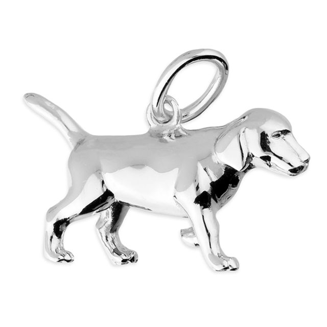 Buy Solid Sterling Silver Labrador Pendant by World of Jewellery