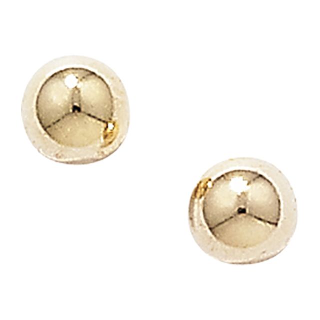 Buy 9ct Gold 3MM Ball Stud Earrings by World of Jewellery