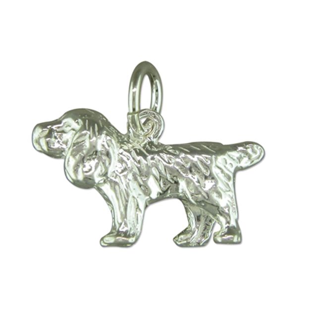 Buy Sterling Silver Spaniel Pendant by World of Jewellery