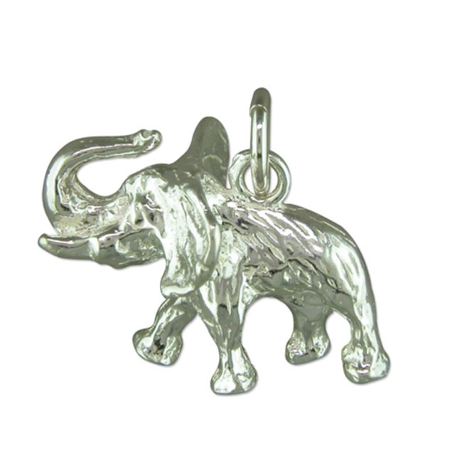 Buy Sterling Silver Elephant Pendant by World of Jewellery