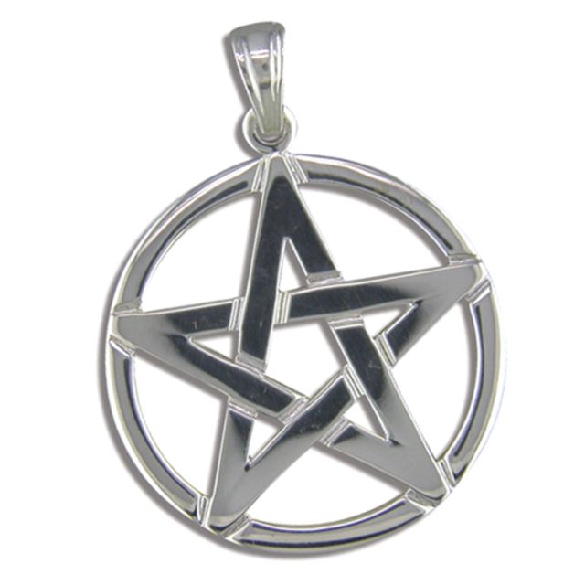 Buy Sterling Silver Pentagram Pendant by World of Jewellery