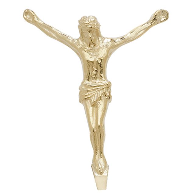 Buy 9ct Gold 35MM Jesus Pendant On A Belcher Necklace by World of Jewellery