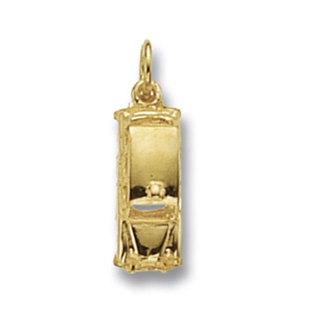 Buy 9ct Gold London Taxi Pendant On A Belcher Necklace by World of Jewellery