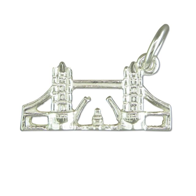 Buy Sterling Silver Tower Bridge Pendant by World of Jewellery